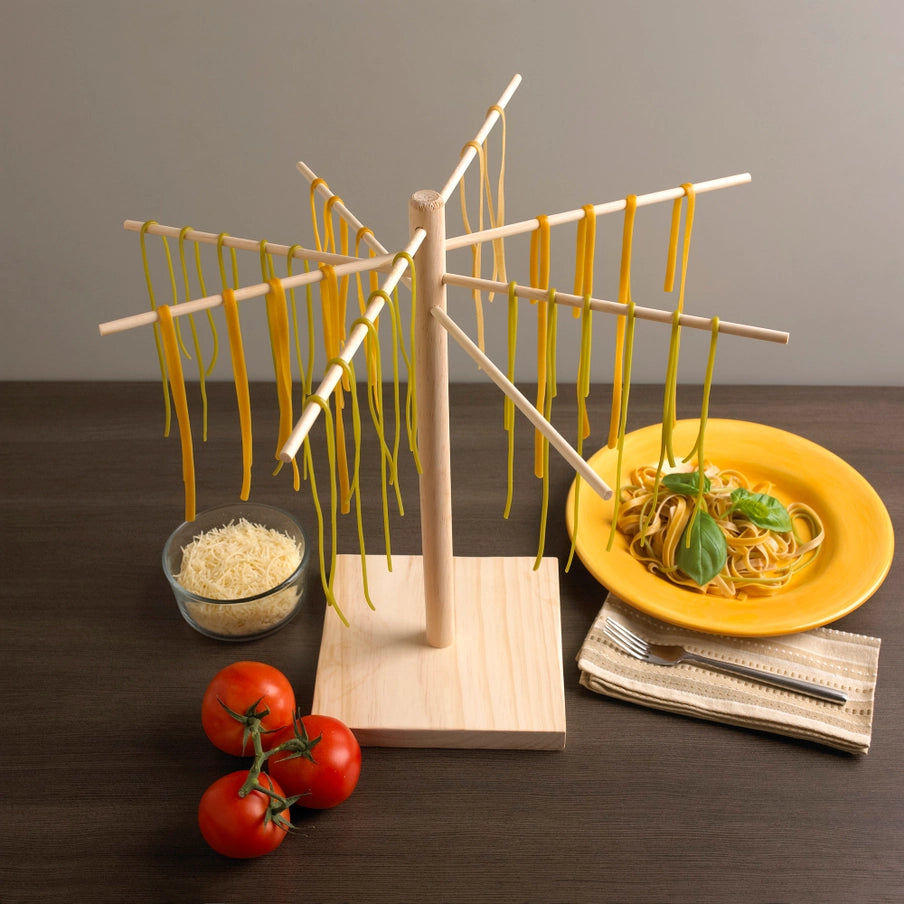Pasta Drying Rack – Stort Pastastativ i Naturtræ til pasta & nudler