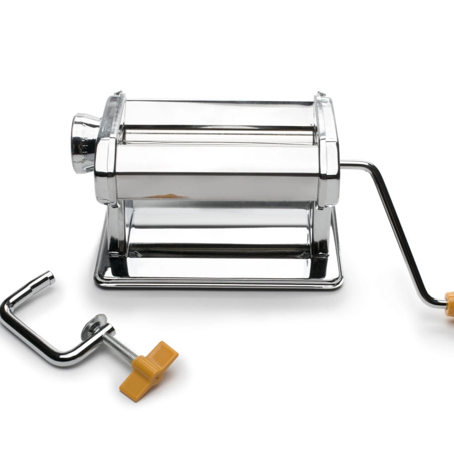 Pastamaskine i Chrome-Plated Rustfrit Stål – 3 Skæreskiver | Autentisk hjemmelavet pasta