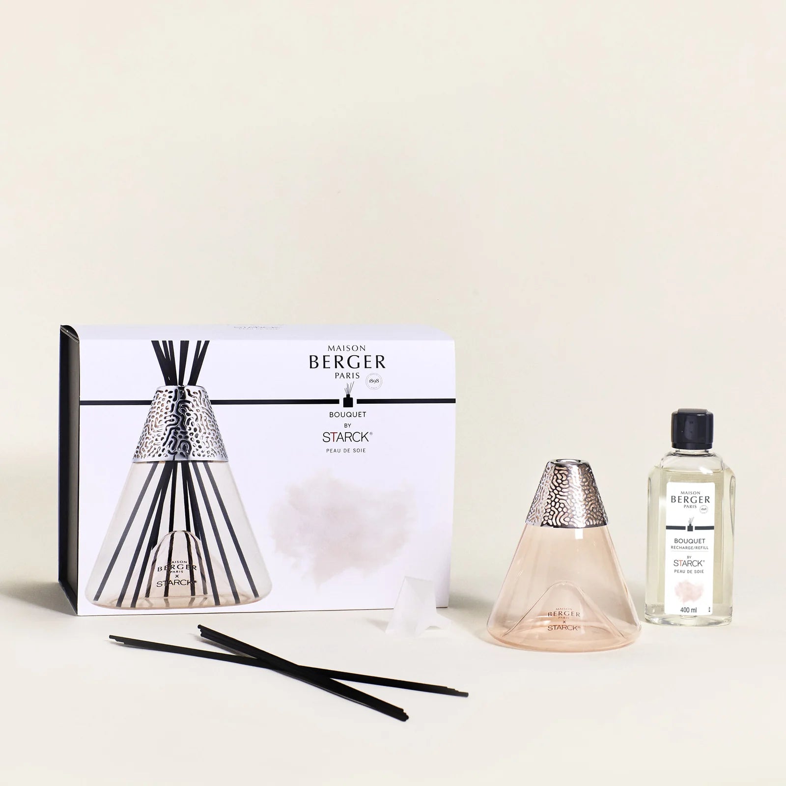 Maison Berger duftpinde med Peau de Soie – Philippe Starck