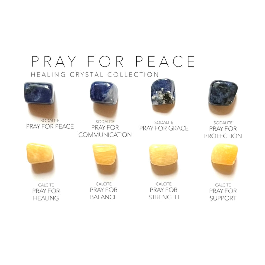Pray for Peace krystal kit | Krystaller til ro, healing & spirituel beskyttelse