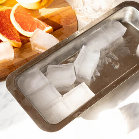 Pulito IceCubeTray | Isterningebakke i rustfrit stål – plastikfri, holdbar & perfekt til is og babymad
