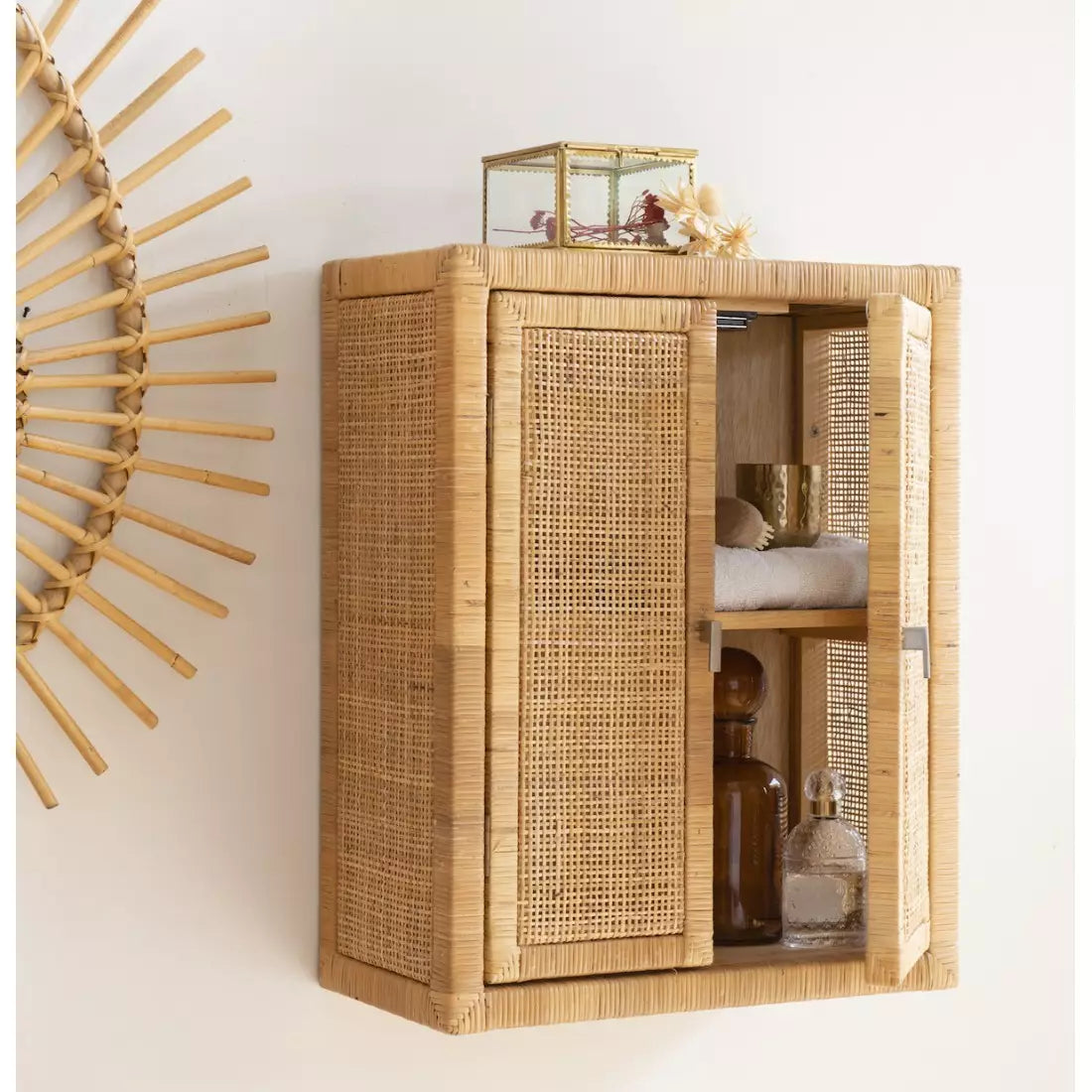 SAIGON RATTAN FLET VÆGSKAB | KOK MAISON