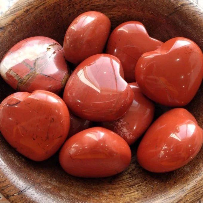 Red Jasper krystalhjerte | Grounding, styrke & stabil energi