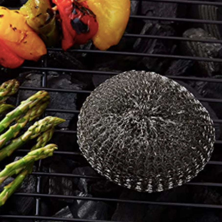 Rustfri Stålsvamp til Grill – Fox Run Mesh Scrubber | Effektiv & skånsom rengøring
