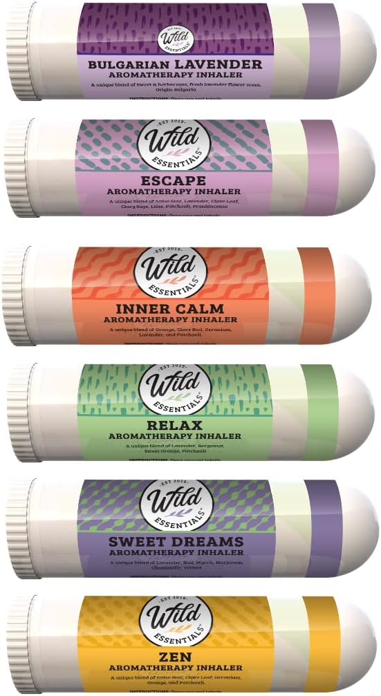 Giv dig selv – eller én du holder af – en naturlig pause med Relaxation sætte med 6 stk. aromaterapi inhalatorer. Ro, balance og velvære i lommeformat