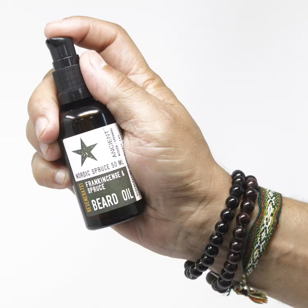 Roman Gladiator skægolie | Sort peber & bergamot