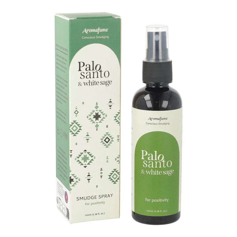 Rens hjemmet for negativ energi med Aromafume Palo Santo Spray. Naturlig roomspray til energetisk rensning, ro, beskyttelse og balance.