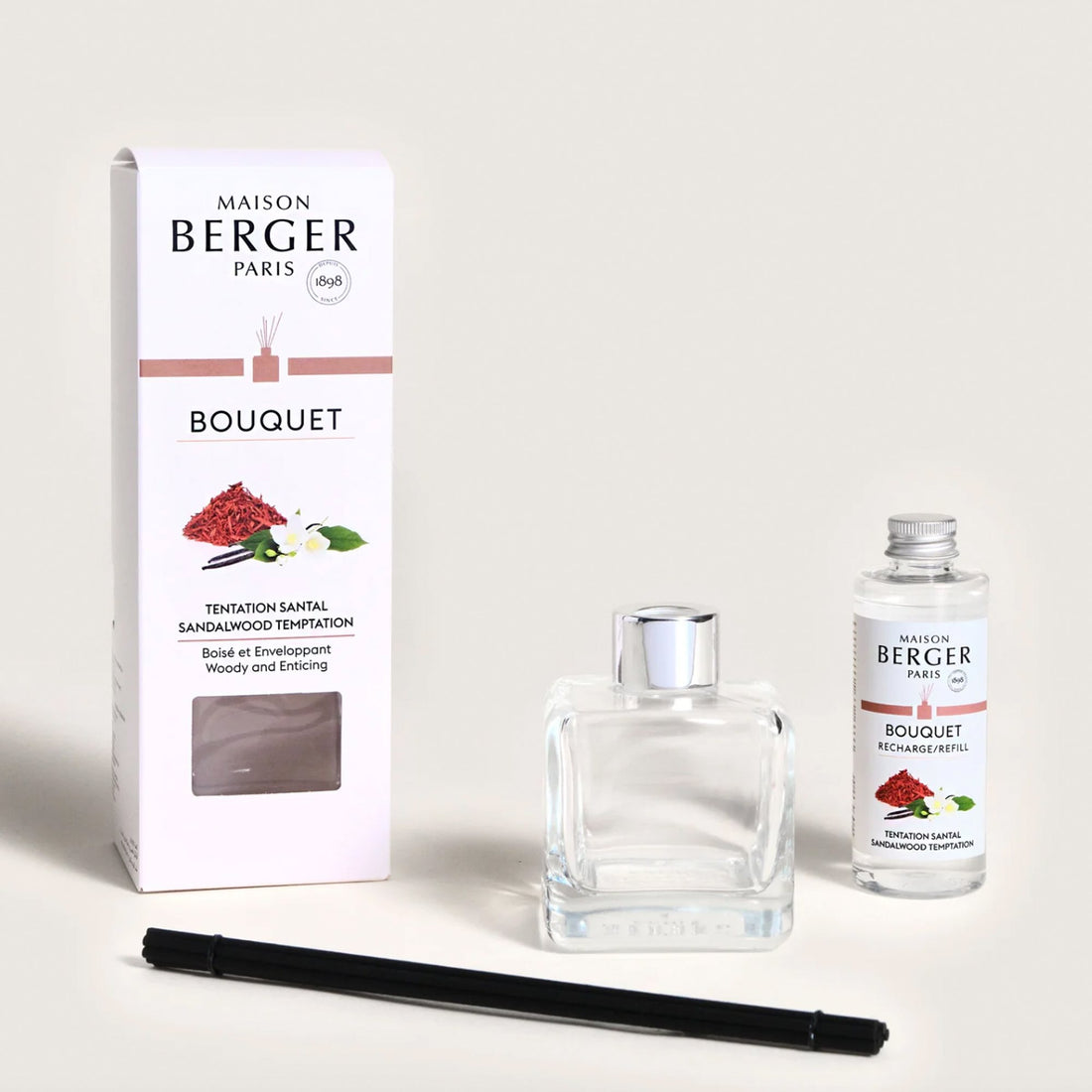 Maison Berger duftpinde med Sandalwood Temptation - Cube