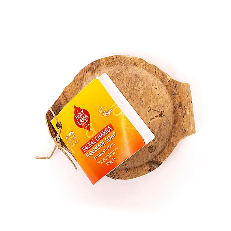 Holy lama Ayurvedisk chakra sæbe med Petitgrain & jasmin - sacral chakra