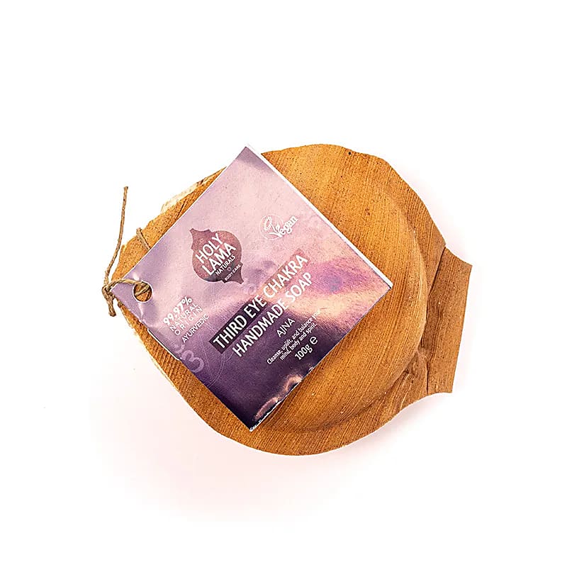 Holy lama Ayurvedisk chakra sæbe med jasmin & citron - tredje øje