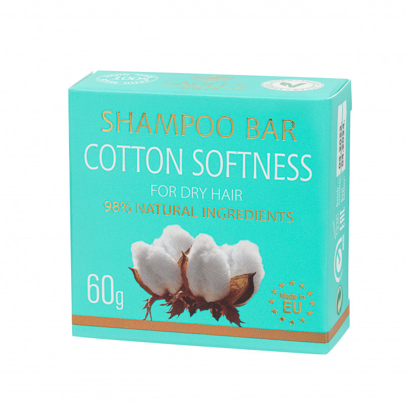 Saules Riga Shampoo bar – genopbyggende & fugtgivende | bomuldsblomst, macadamia & nælde