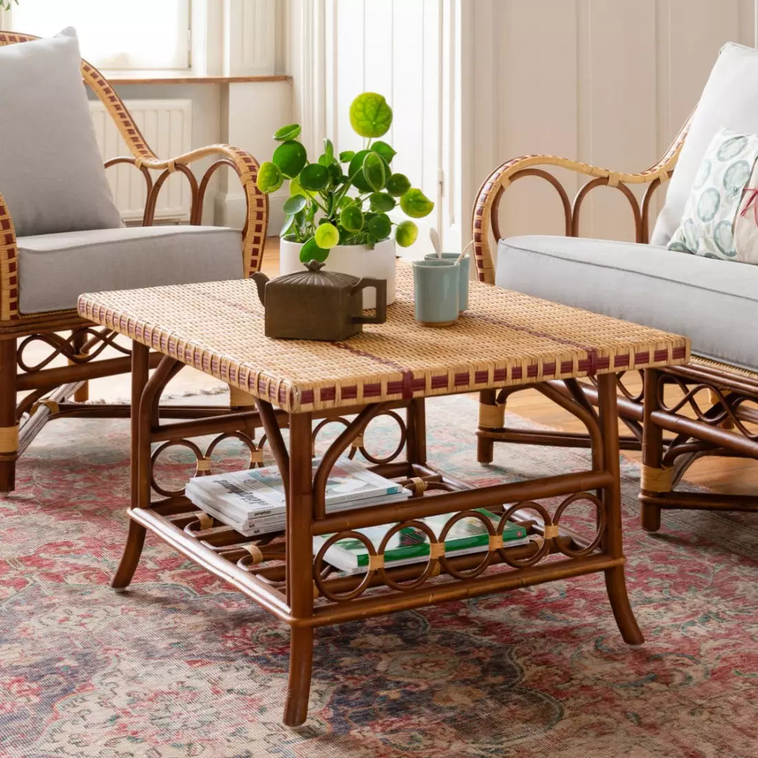 RATTAN SOFABORD MED HYLDE BAGATELLE | KOK MAISON