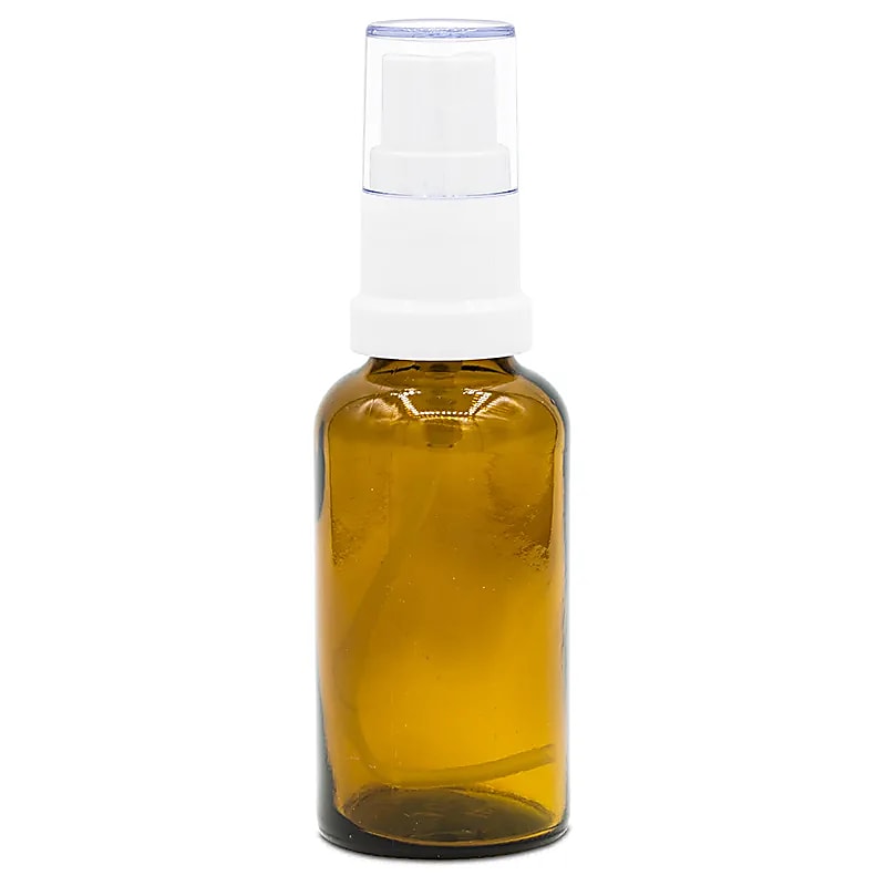 Sprayflaske i brunt glas til æteriske olier – 30 ml | Perfekt til DIY blends