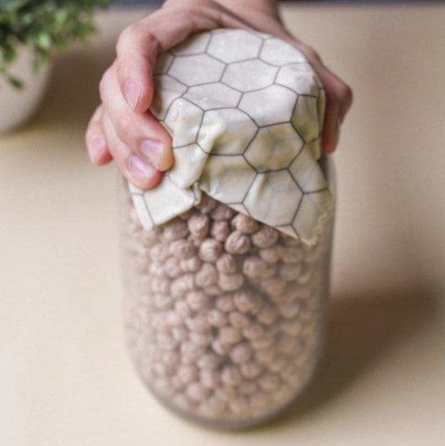 Superbee - økologisk bivoks madindpakning - 3 ark | Rød