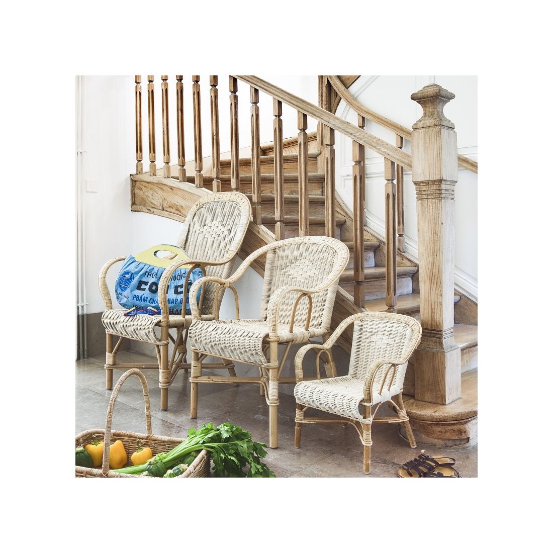 RATTAN BØRNESTOL SWAN | KOK MAISON