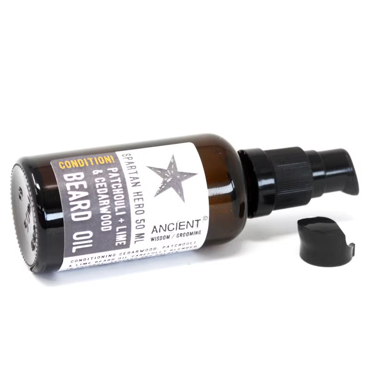 Spartan Hero skægolie | Patchouli, lime & Cedertræ