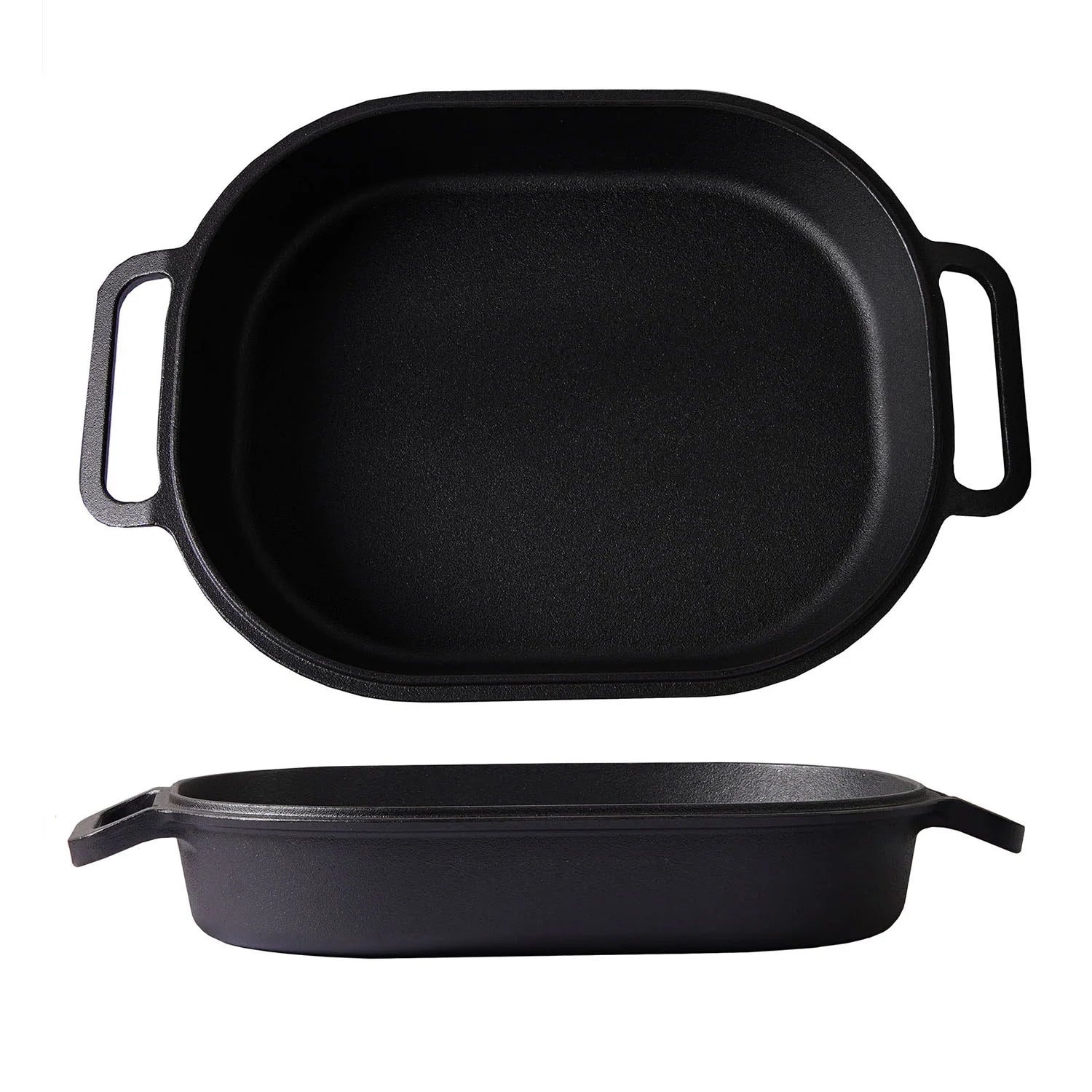 Ekstra stor støbejerns Bread Pan med låg til surdejsbrød, steam baking og sprød artisan skorpe.