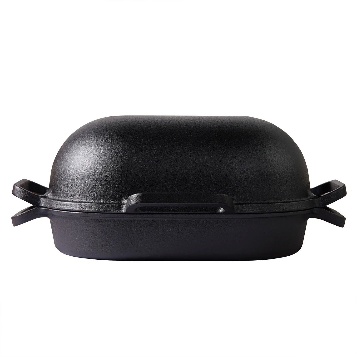 Ekstra stor støbejerns Bread Pan med låg til surdejsbrød, steam baking og sprød artisan skorpe.