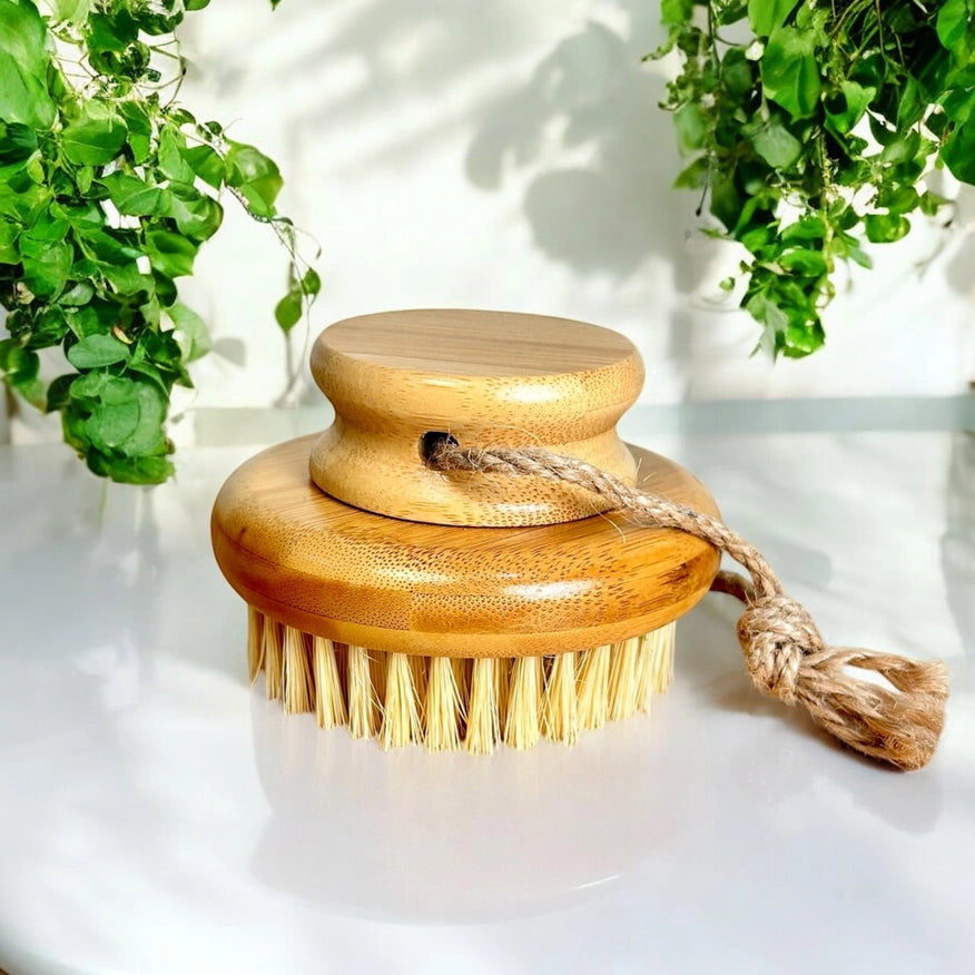 Tørbørste & Badebørste i ét | Håndlavet sisalbørste til naturlig hudpleje