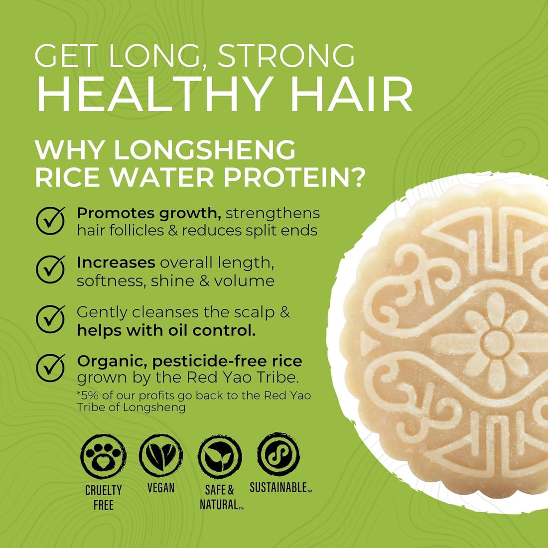 Viori Shampoo Bar – Hidden Waterfall med Rice Water til volume & glans