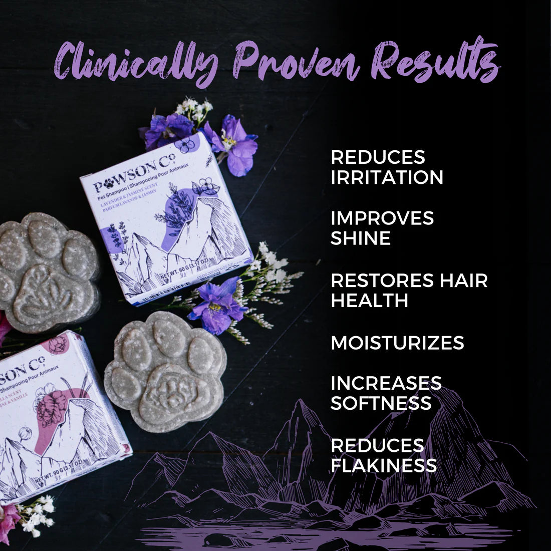 Mild og naturlig shampoo bar til kæledyr, der styrker pelsen, reducerer fældning og plejer huden med Rice Water.