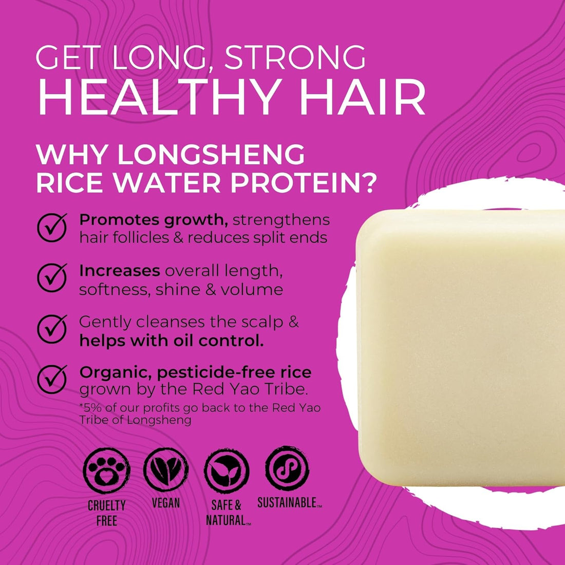 Viori Conditioner Bar – Terrace Garden med Rice Water til volume & styrke