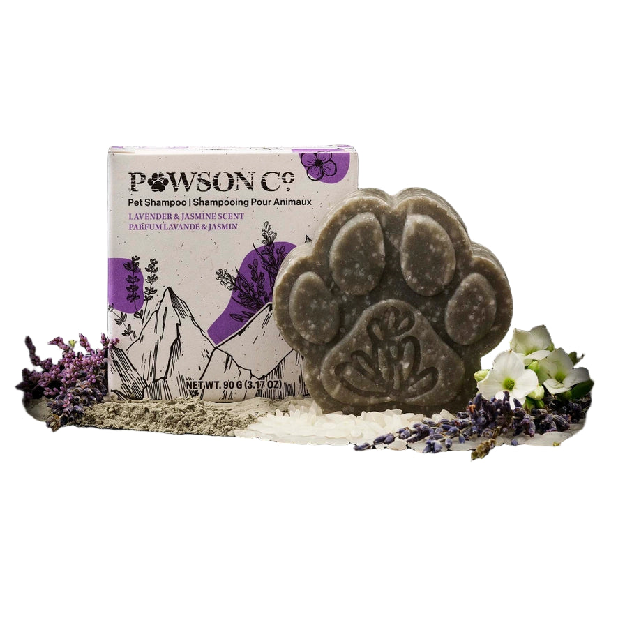 Mild og naturlig shampoo bar til kæledyr, der styrker pelsen, reducerer fældning og plejer huden med Rice Water.