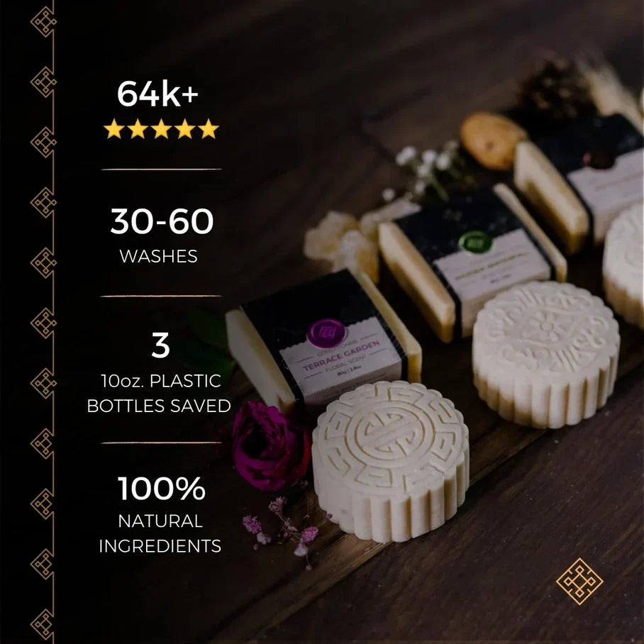 Viori Shampoo & Conditioner Travel Size Sæt – Terrace Garden med Rice Water