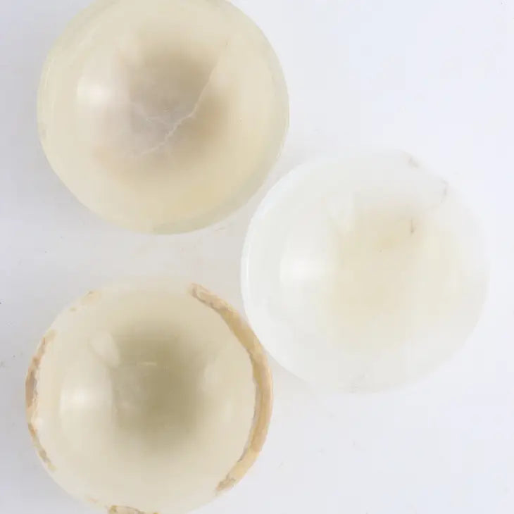 Onyx Krystal Skål – Rund | Renhed, overblik& blid energi