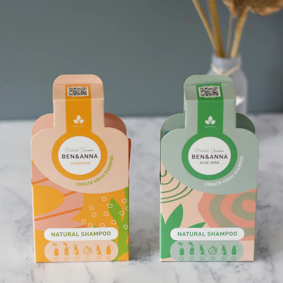 Shampoo Flakes – Bland selv shampoo med 2 naturlige varianter. Spar på plastik – ikke på hårplejen