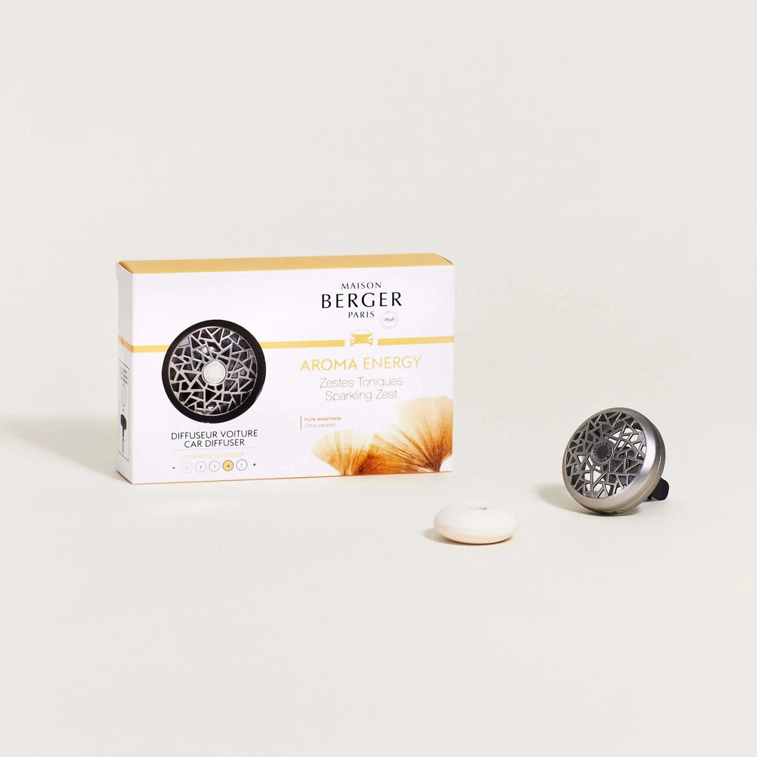 Energy Aromaterapi - Bil Diffuser startsæt - Frugt duft - Maison Berger