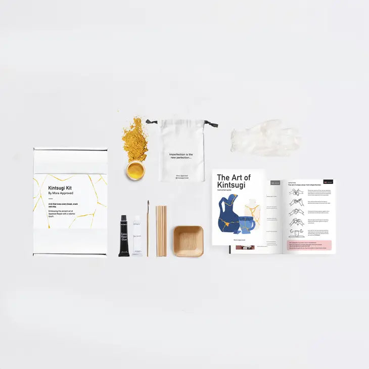 Kintsugi Reparationssæt L | Japansk reparationsteknik med sort lim