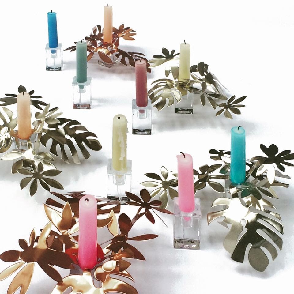 Lys manchet & dekoration til lystager - Recycled metal - Mo Man Tai