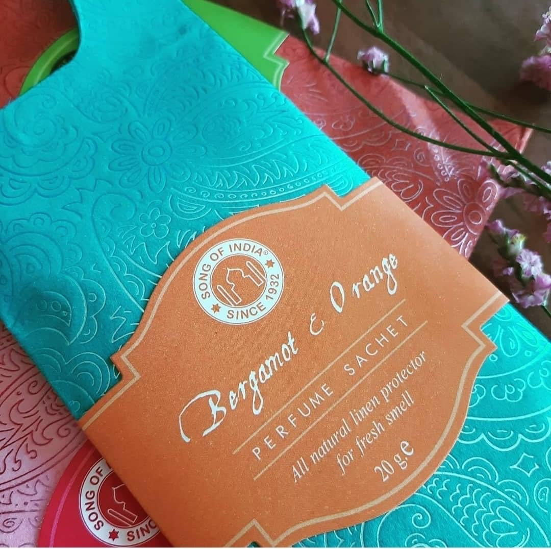 Bergamot & Appelsin Duftpose m. Potpourri til skabe & skuffer