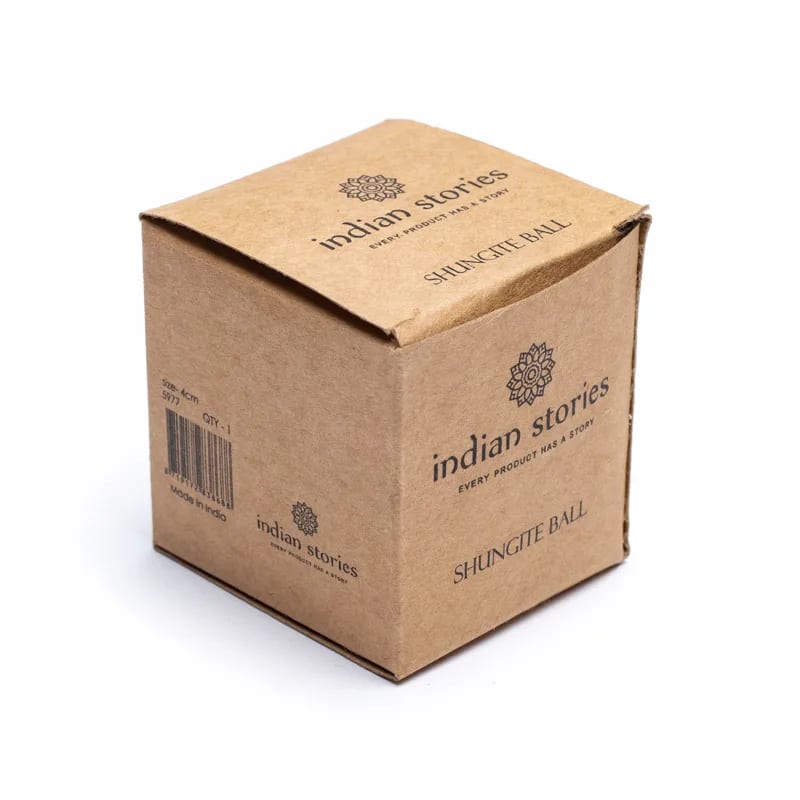 Shungit krystalkugle | Beskyttelse, grounding & rensende energi