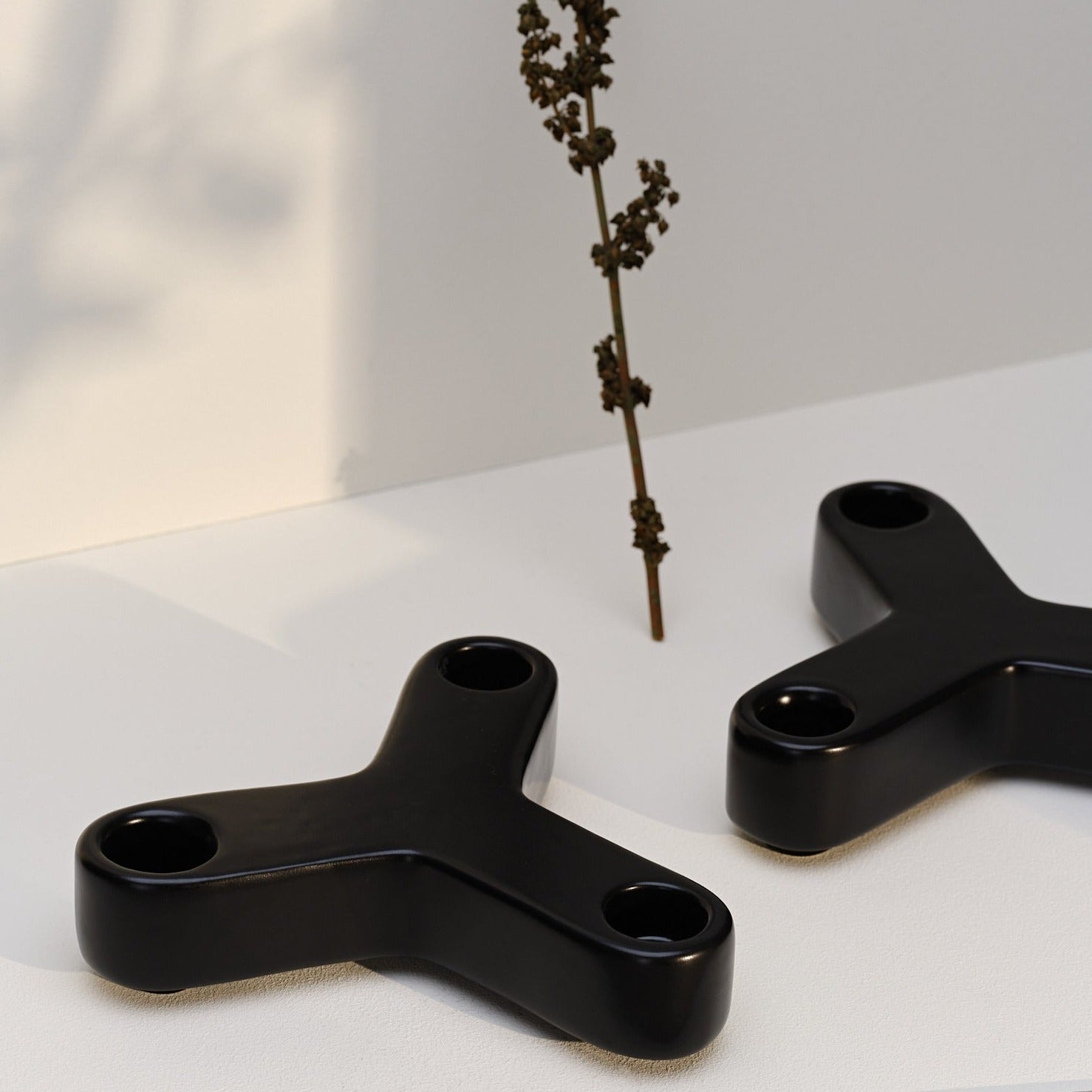 Lysestager 2 stk - Keramik - Bougies la Française