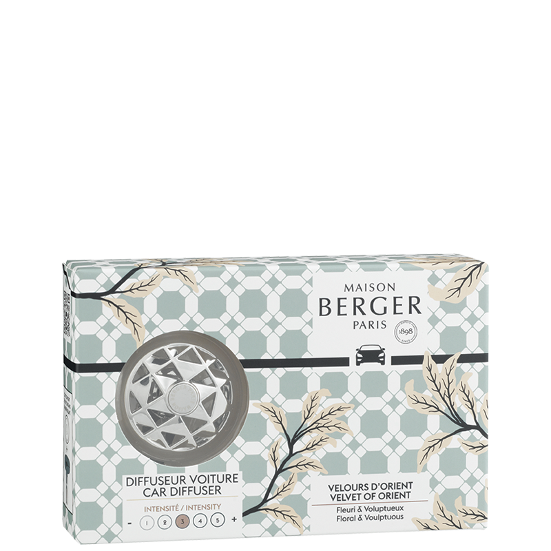 Velvet of Orient - Bil Diffuser startsæt - Krydret duft - Maison Berger