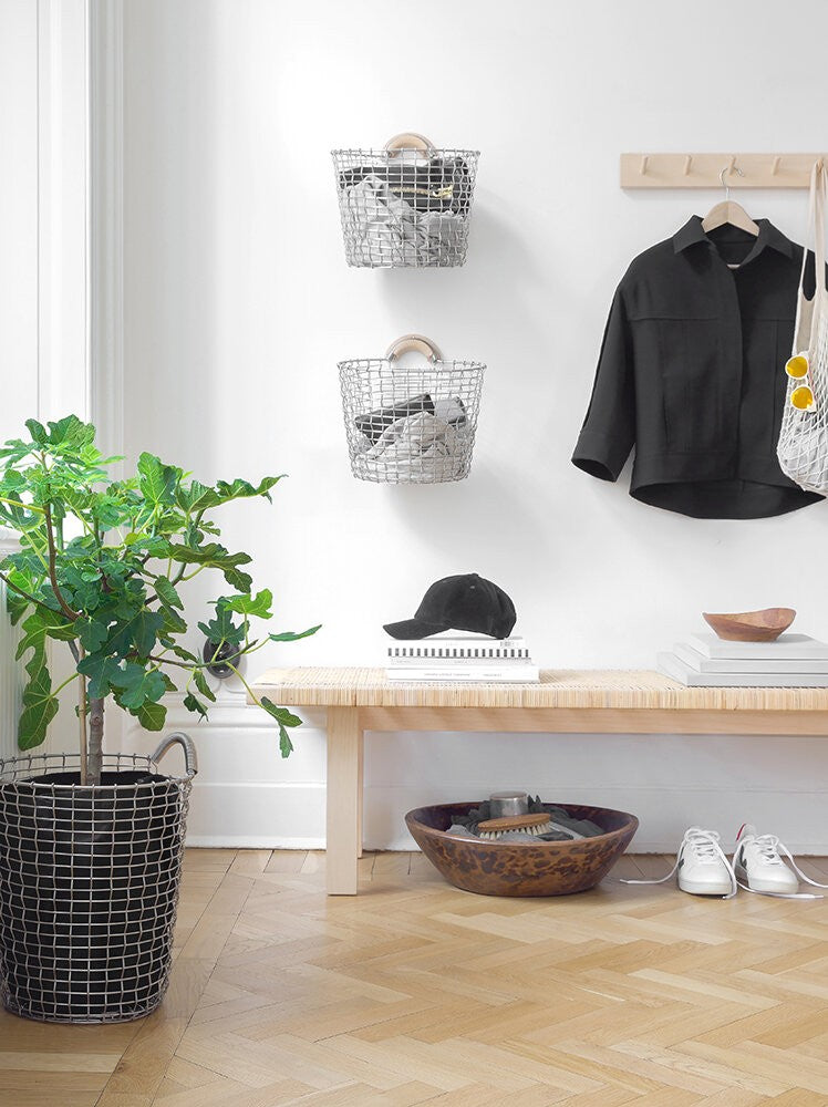 Korbo vægbeslag til kurve - Bin Hanger Silver