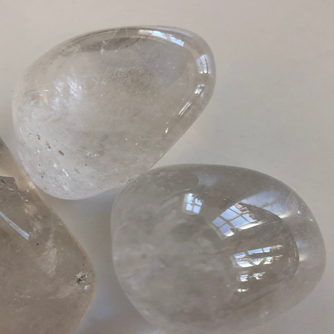 Bjergkrystal - Polerede Tromlesten