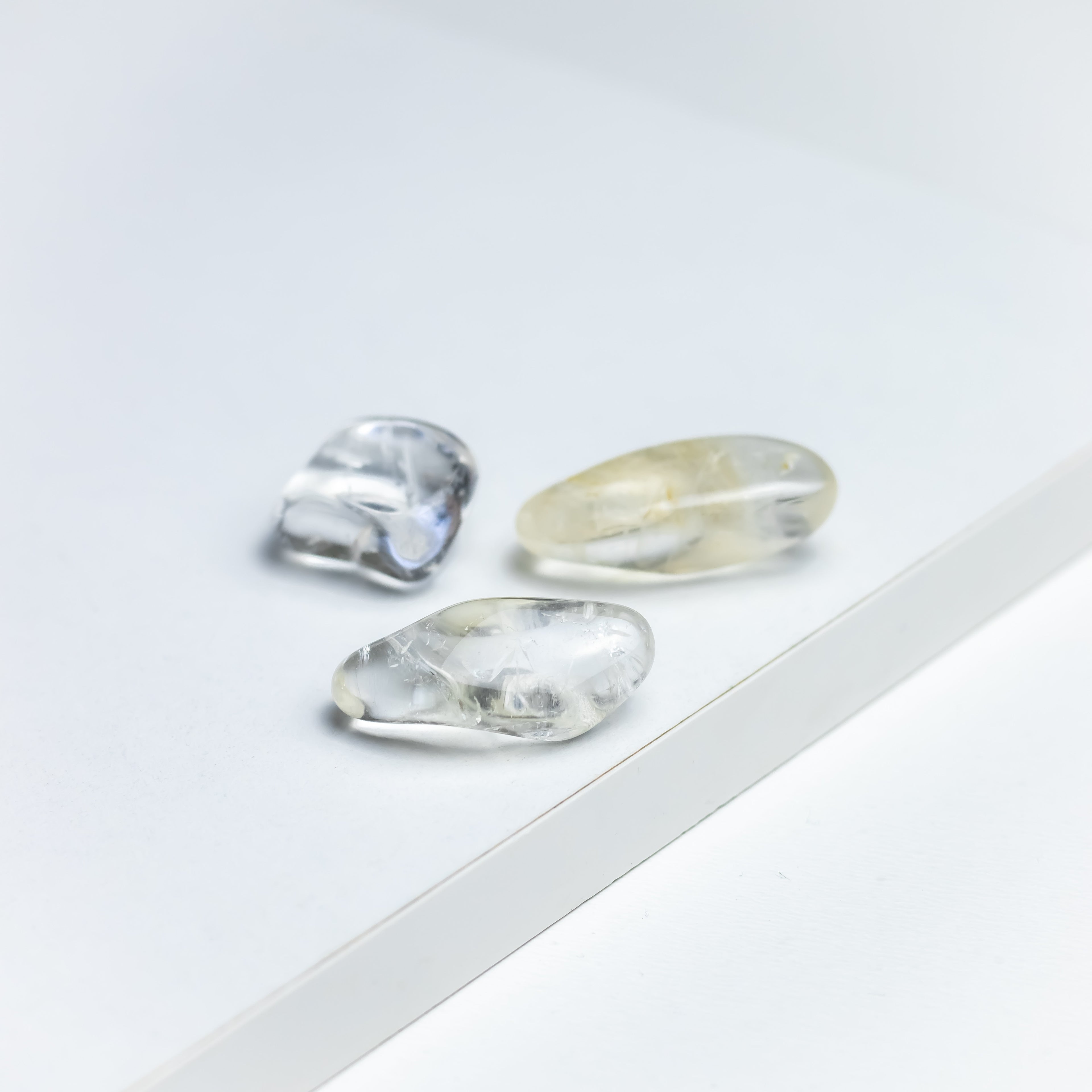 Bjergkrystal - Polerede Tromlesten