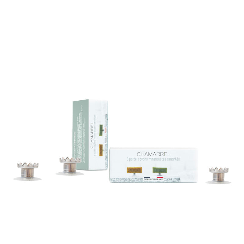 Magnetiske sæbeholder med sugekop til faste håndsæbe - Chamarrel