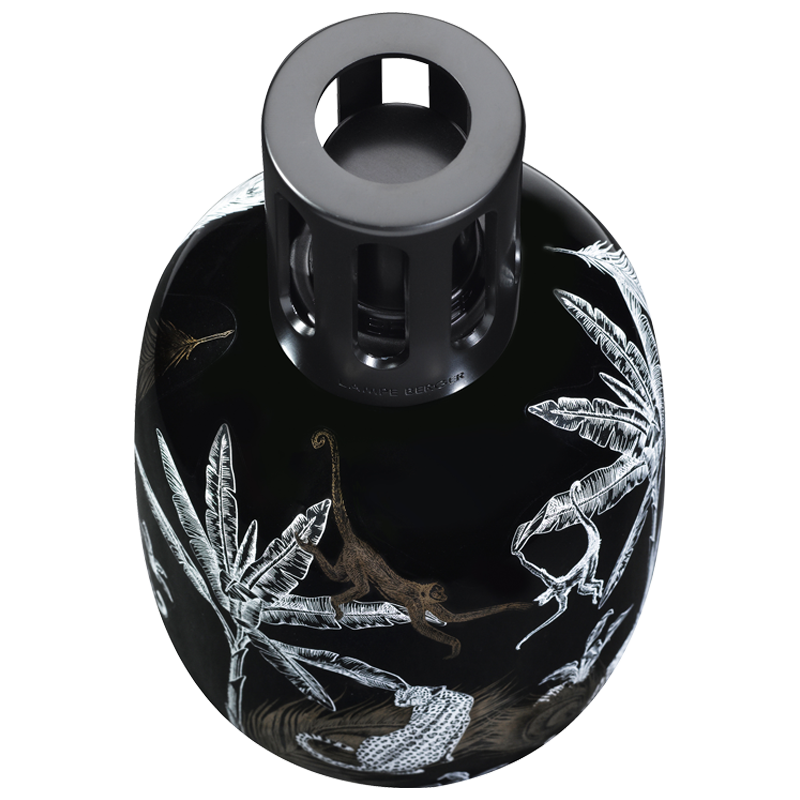 Lampe Berger - Jungle Duftlampe, Black - Porcelæn - Maison Berger