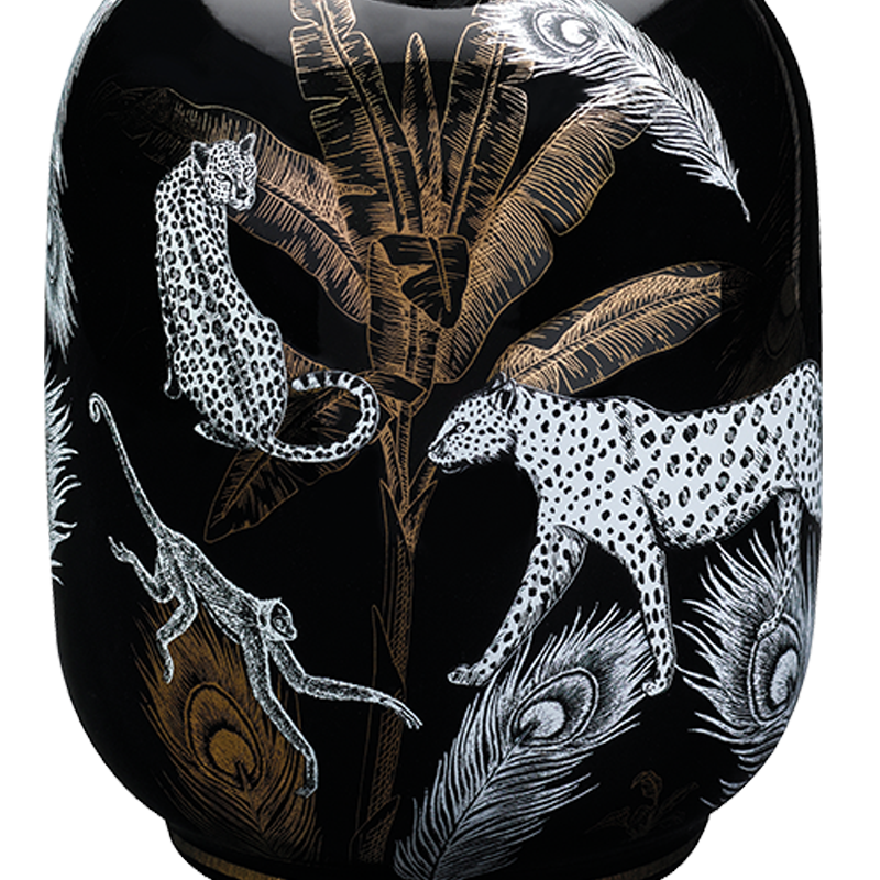 Lampe Berger - Jungle Duftlampe, Black - Porcelæn - Maison Berger