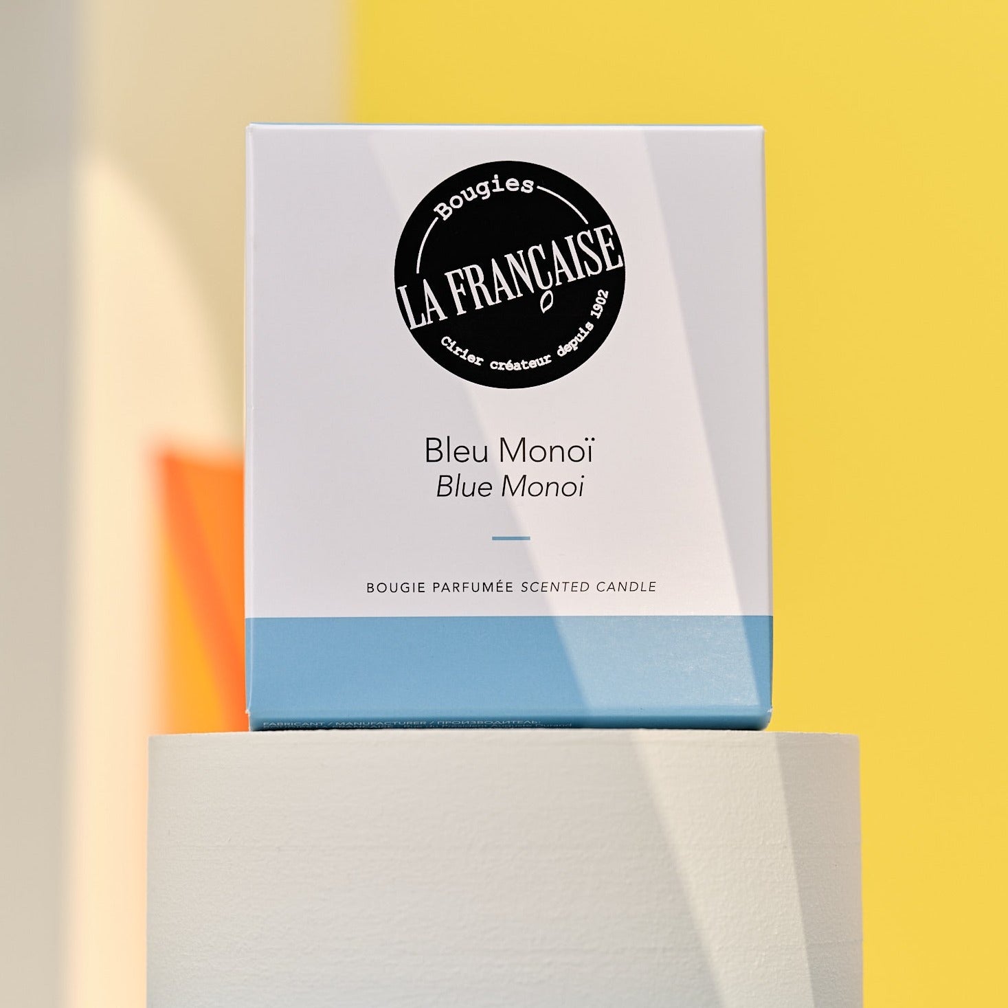 Blue Monoi - Duftlys, Colorama Pop tones 200g - Bougies la Francaise