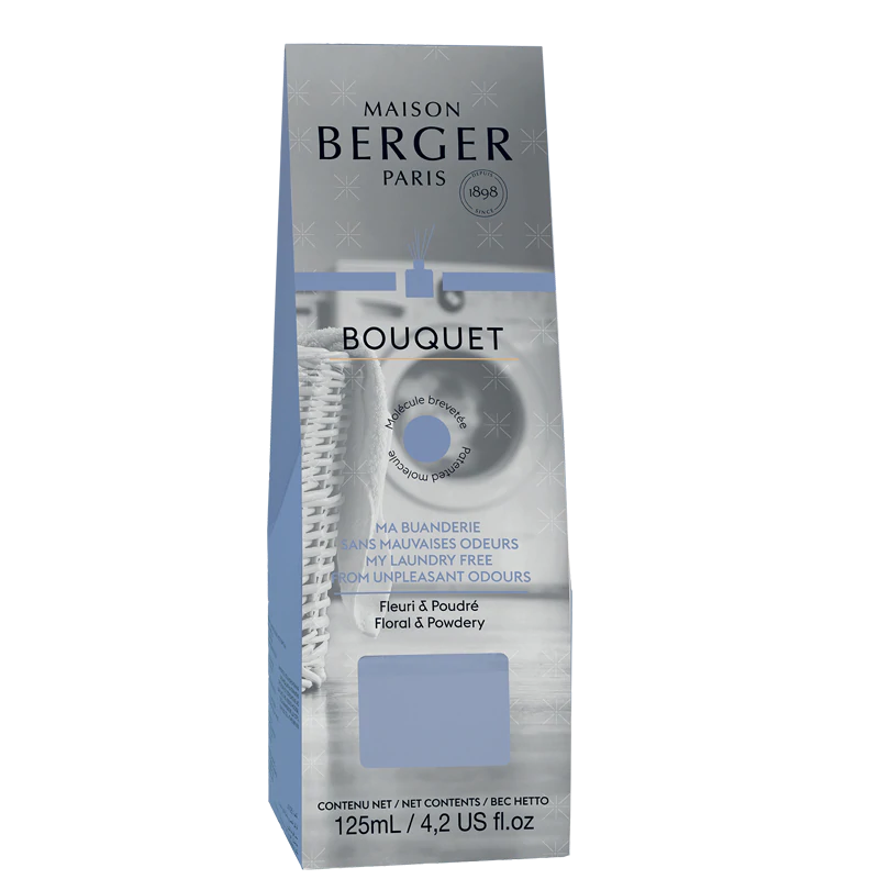 Laundry - Free from Unpleasant Odours - Flakon m. Duftpinde - Maison Berger