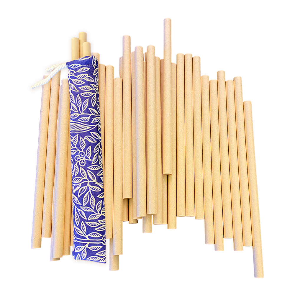 Bambus Sugerør - Engangs - Pose med 50 stk.