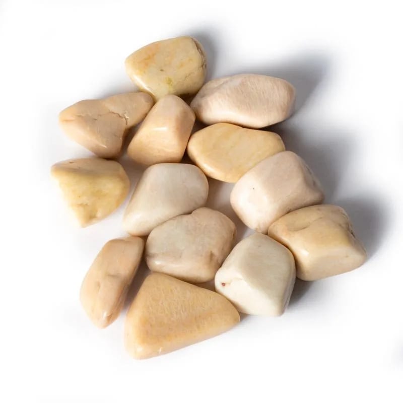 Feltspat Krystal - Polerede Tromlesten