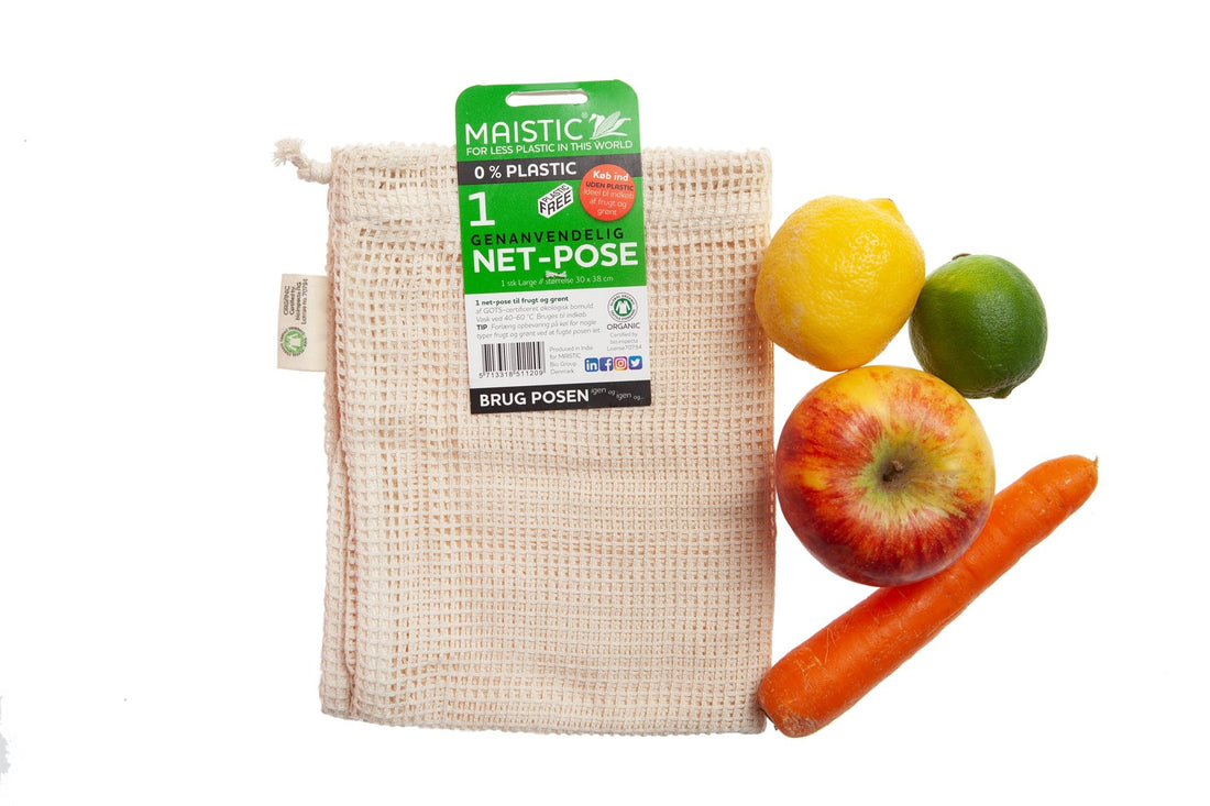 Frugt- &amp; Grønsagspose - Øko. Bomuld - Maistic Bio