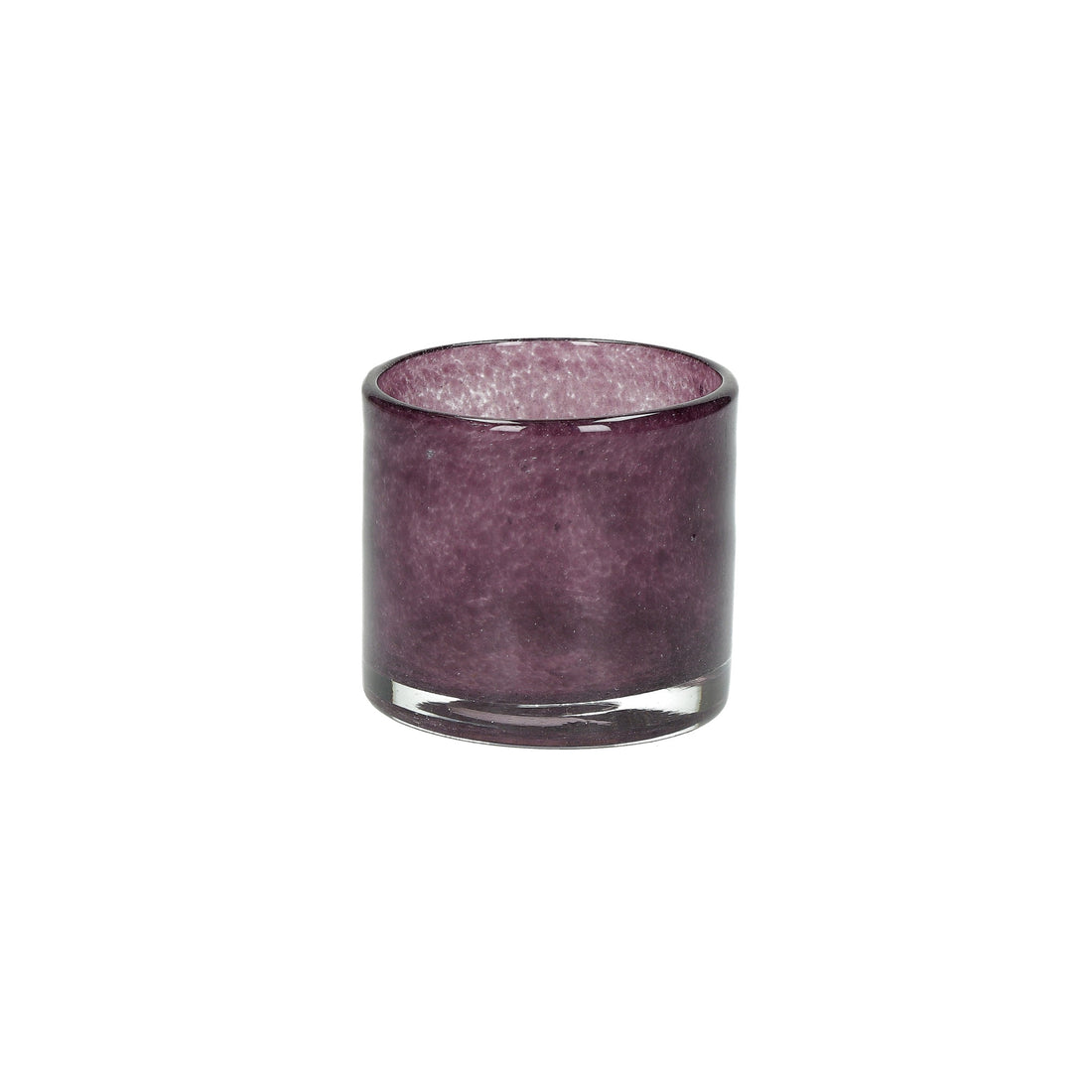 Hyacintglas & Fyrfadsstage - Recycled Glas - Aubergine