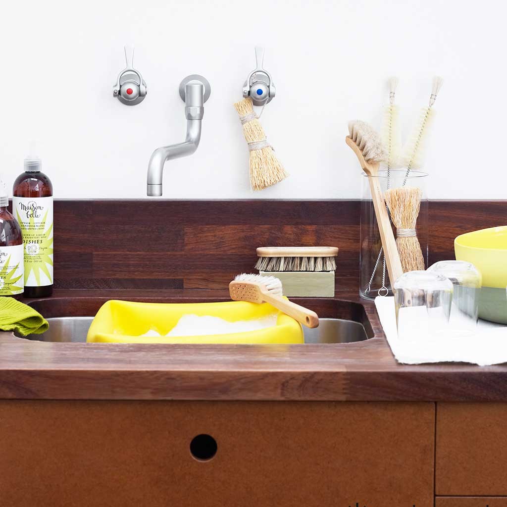 Iris Hantverk - Grønsagsbørste m. naturbørster